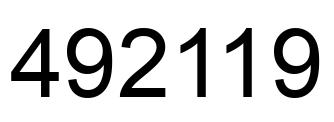Número 492119 imagen negro