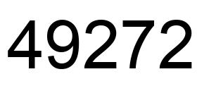 Number 49272 black image