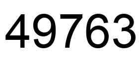 Number 49763 black image