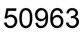 Number 50963 black image