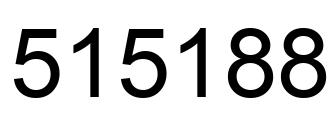 Número 515188 imagen negro