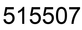 Number 515507 black image