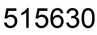Number 515630 black image
