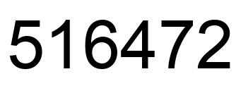 Número 516472 imagen negro