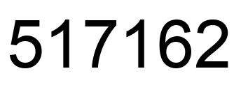 Number 517162 black image