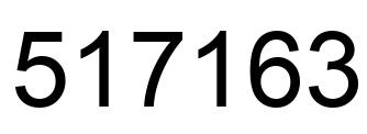 Number 517163 black image