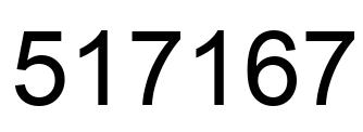 Número 517167 imagen negro