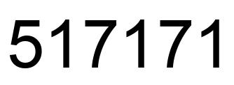 Número 517171 imagen negro