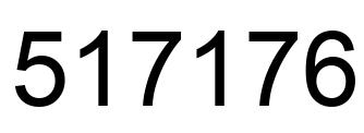 Número 517176 imagen negro