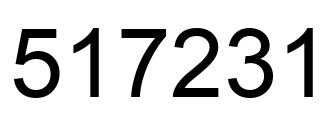 Número 517231 imagen negro