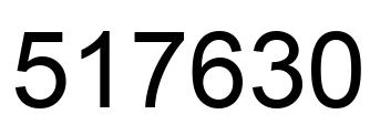 Number 517630 black image