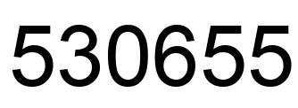 Number 530655 black image