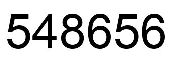 Número 548656 imagen negro
