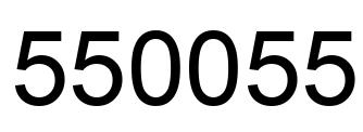 Number 550055 black image