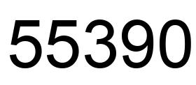 Number 55390 black image