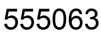 Number 555063 black image