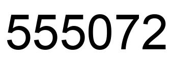 Number 555072 black image