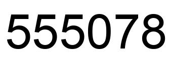 Number 555078 black image