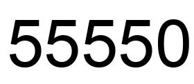 Number 55550 black image