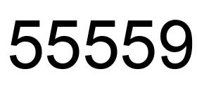 Number 55559 black image