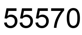 Number 55570 black image