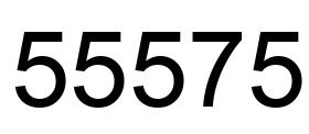 Number 55575 black image