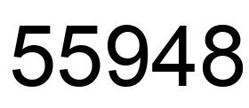 Número 55948 imagen negro