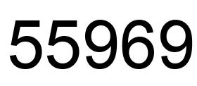 Number 55969 black image