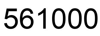 Number 561000 black image