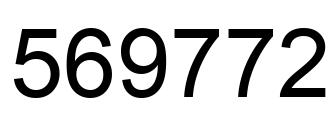 Número 569772 imagen negro