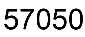 Number 57050 black image