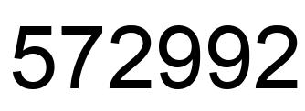 Número 572992 imagen negro