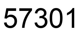 Number 57301 black image