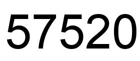 Número 57520 imagen negro