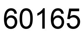 Number 60165 black image