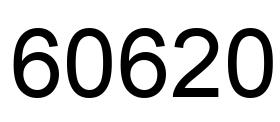 Number 60620 black image