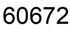 Number 60672 black image