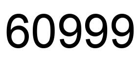 Number 60999 black image