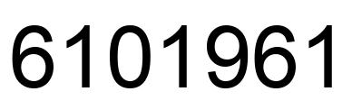 Número 6101961 imagen negro