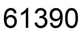 Number 61390 black image