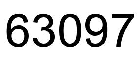 Number 63097 black image