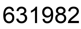 Número 631982 imagen negro