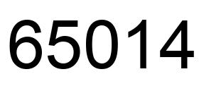Number 65014 black image