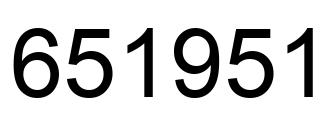 Número 651951 imagen negro