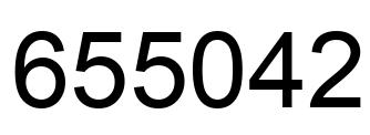 Number 655042 black image