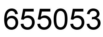 Number 655053 black image