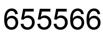 Number 655566 black image