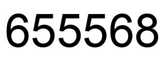 Number 655568 black image