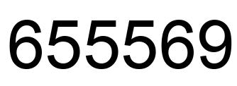 Number 655569 black image