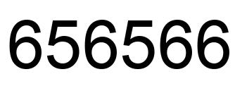 Number 656566 black image
